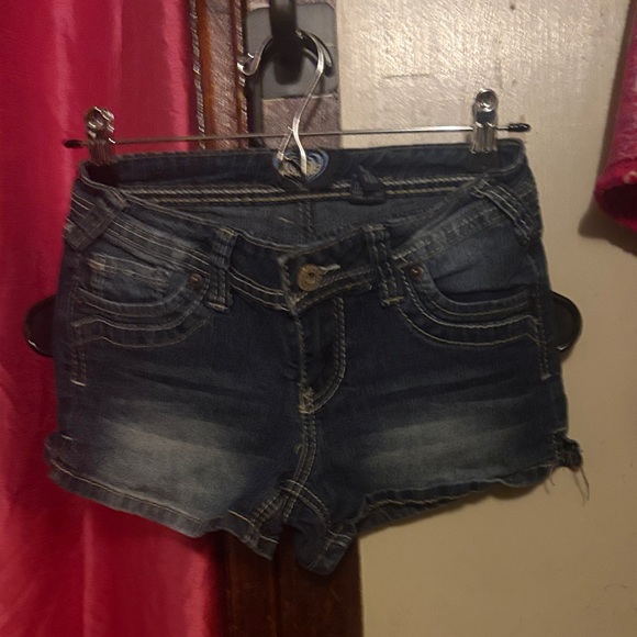 Denim Blue Juniors Shorts - Picture 1 of 2